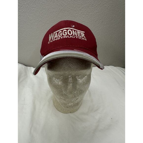 OC Baseball Hat Waggoner Constuction East Berlin Pennsylvania Red Gray - Picture 1 of 7